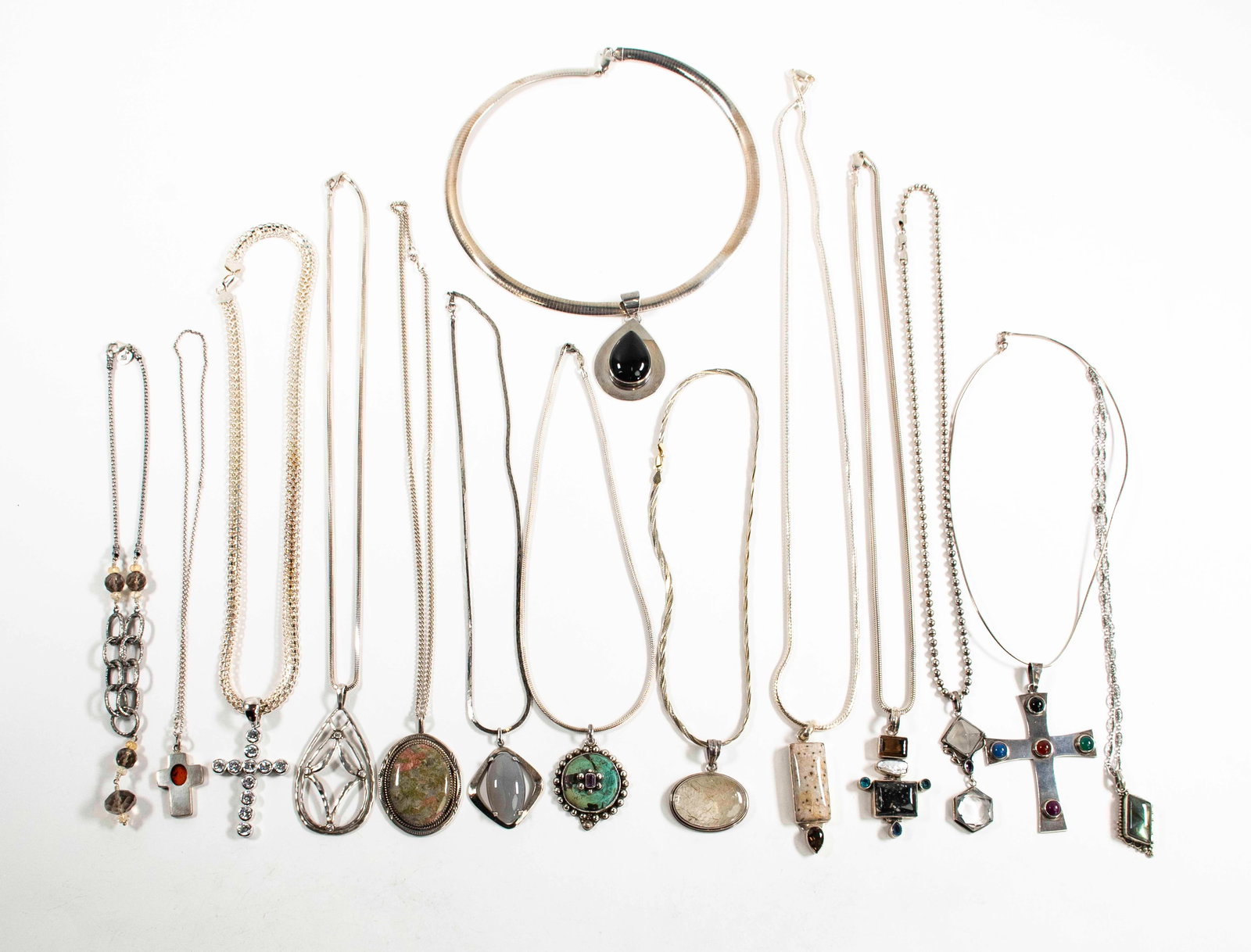 14 Sterling Silver Necklaces & Pendants (1 of 4)