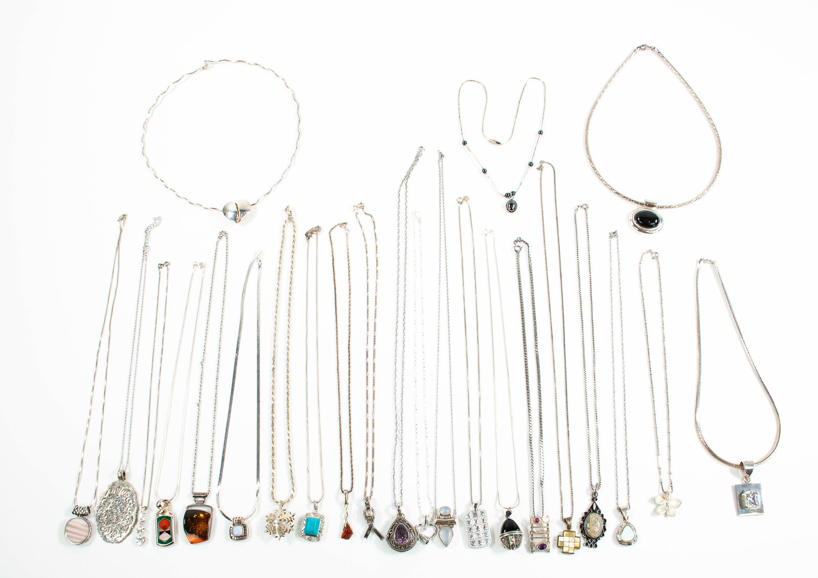 24 Sterling Necklaces and Pendants (1 of 6)