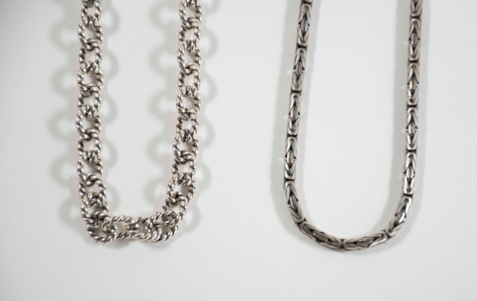 19 Various Sterling Silver Chains - 10