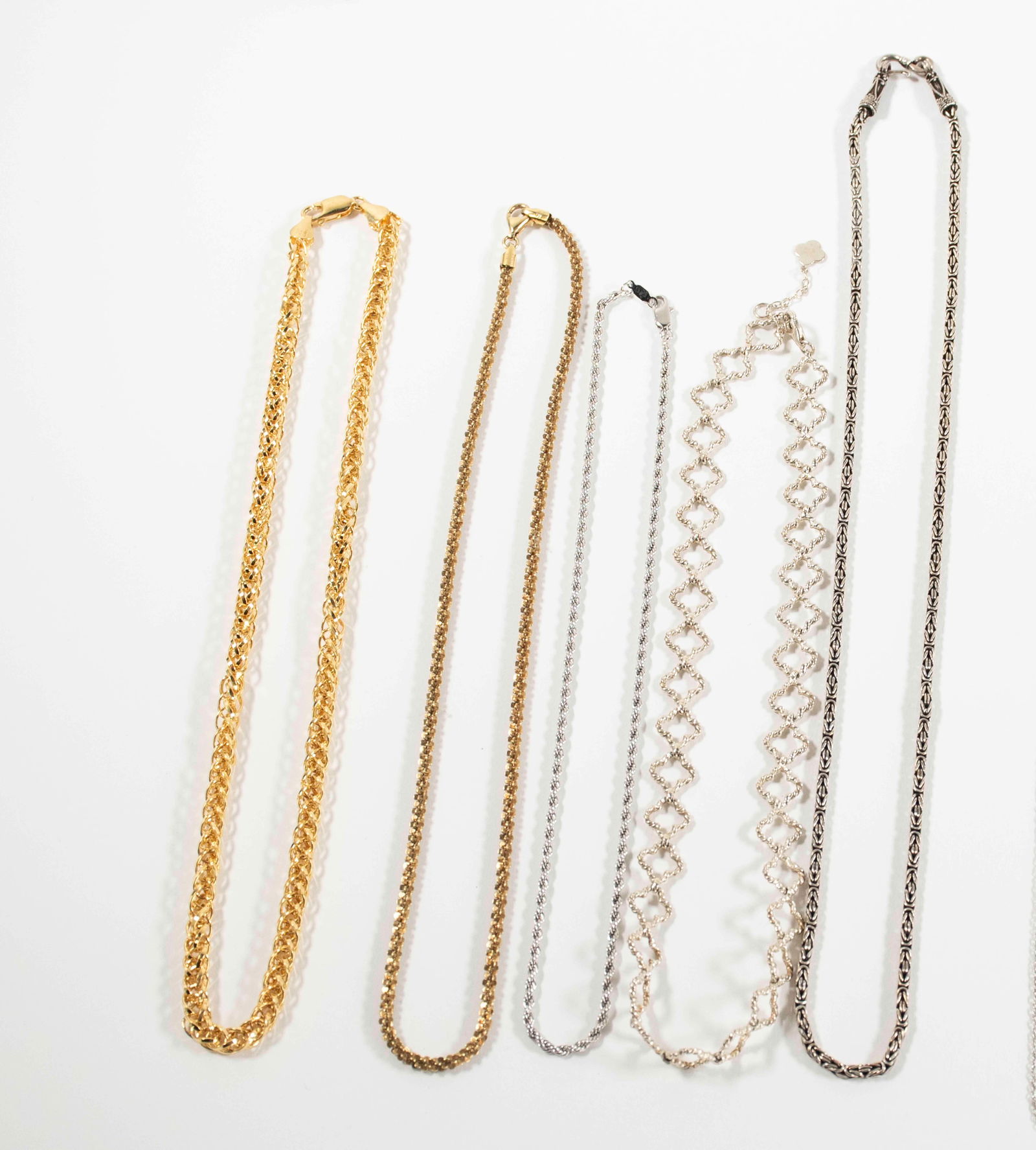 19 Various Sterling Silver Chains - 2