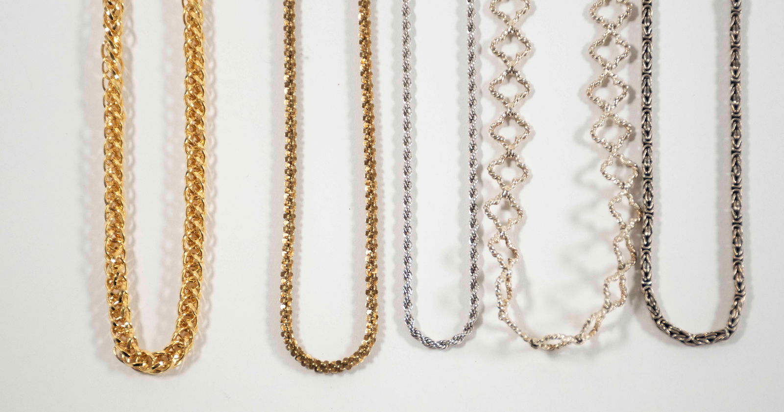 19 Various Sterling Silver Chains - 3