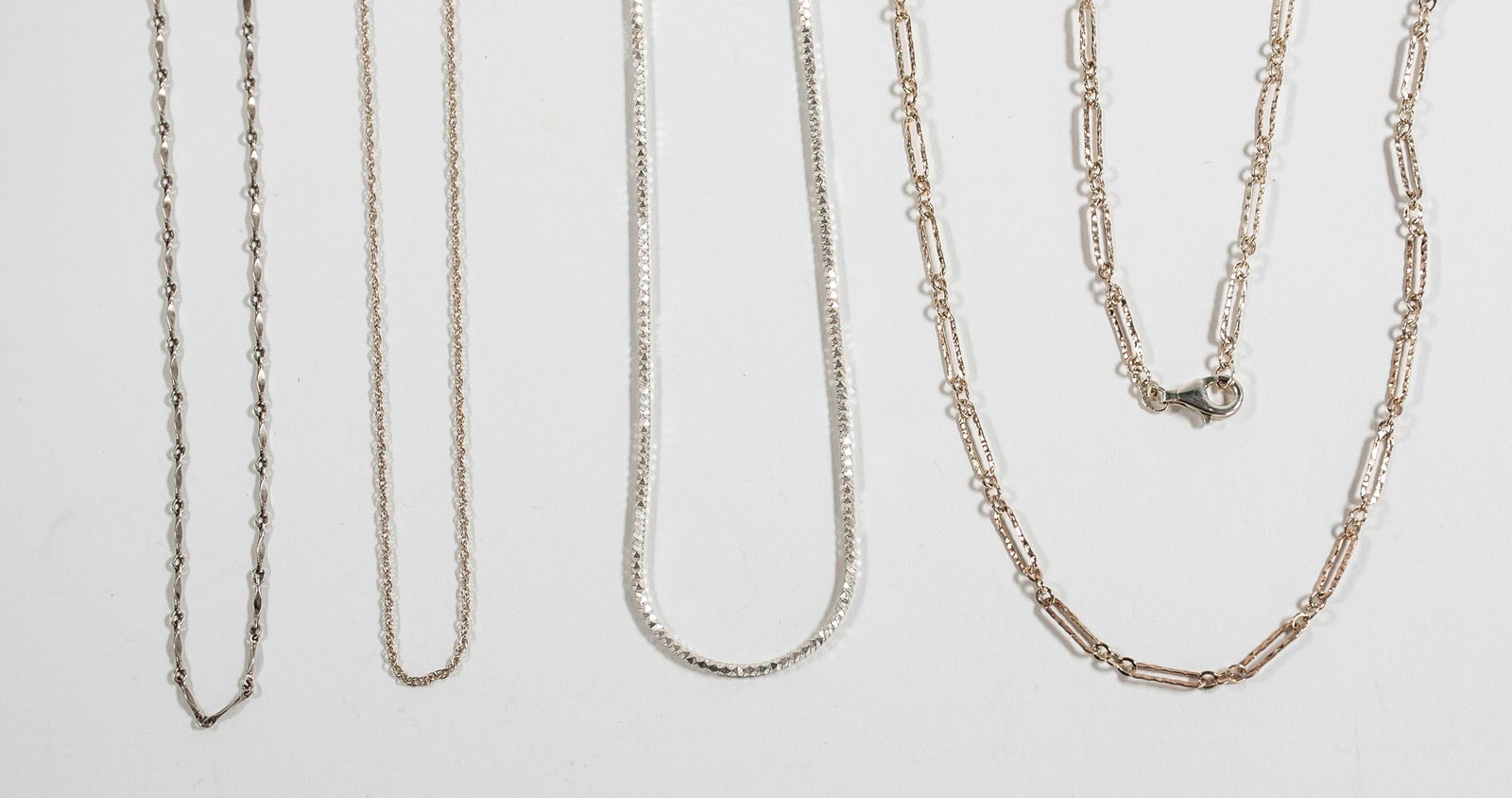 19 Various Sterling Silver Chains - 7