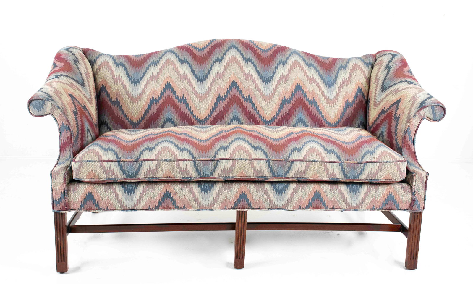 Chippendale Style Camel Back Sofa (1 of 7)