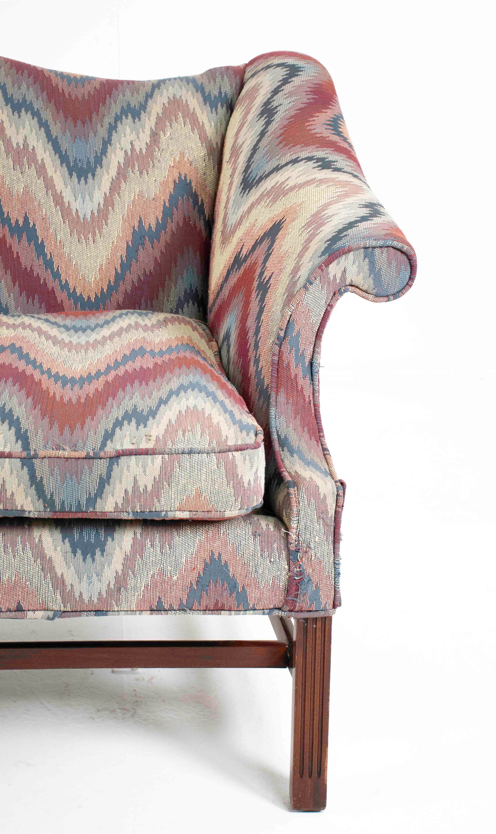 Chippendale Style Camel Back Sofa - 2