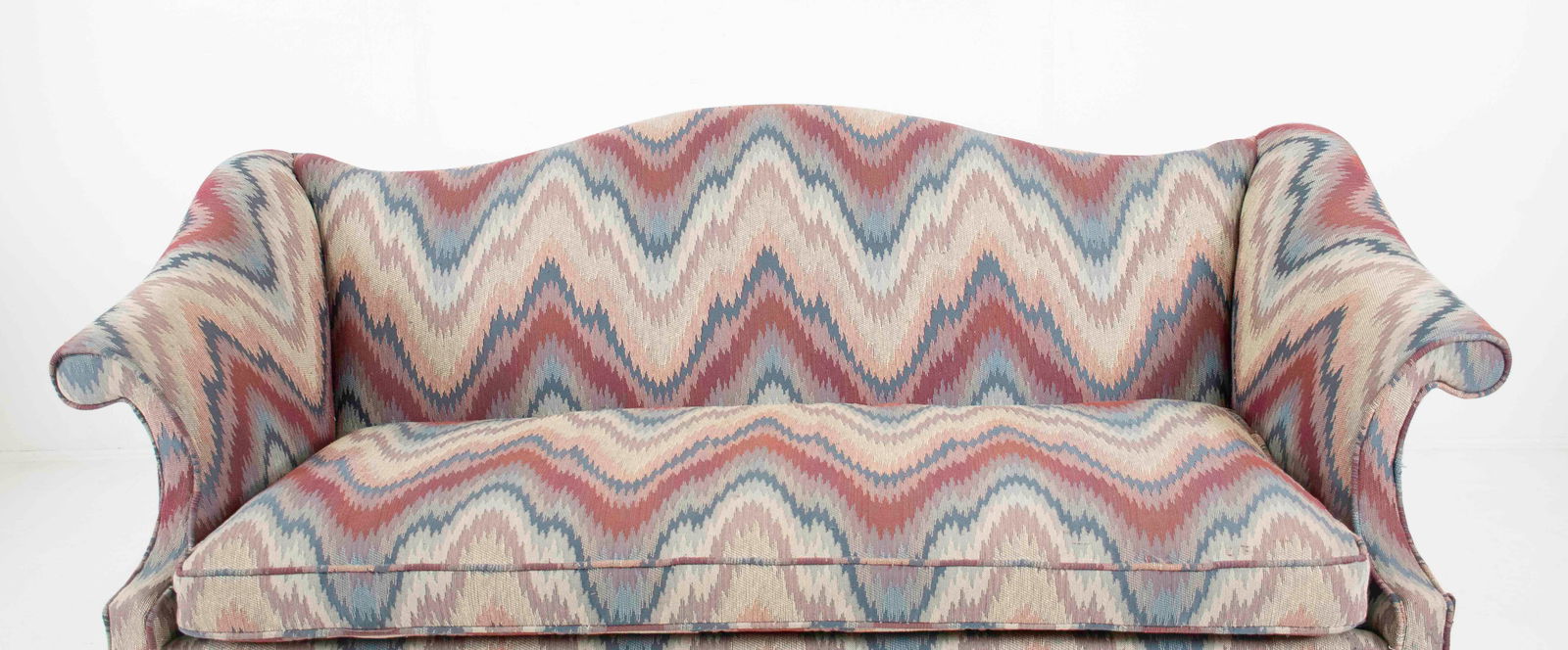 Chippendale Style Camel Back Sofa - 3