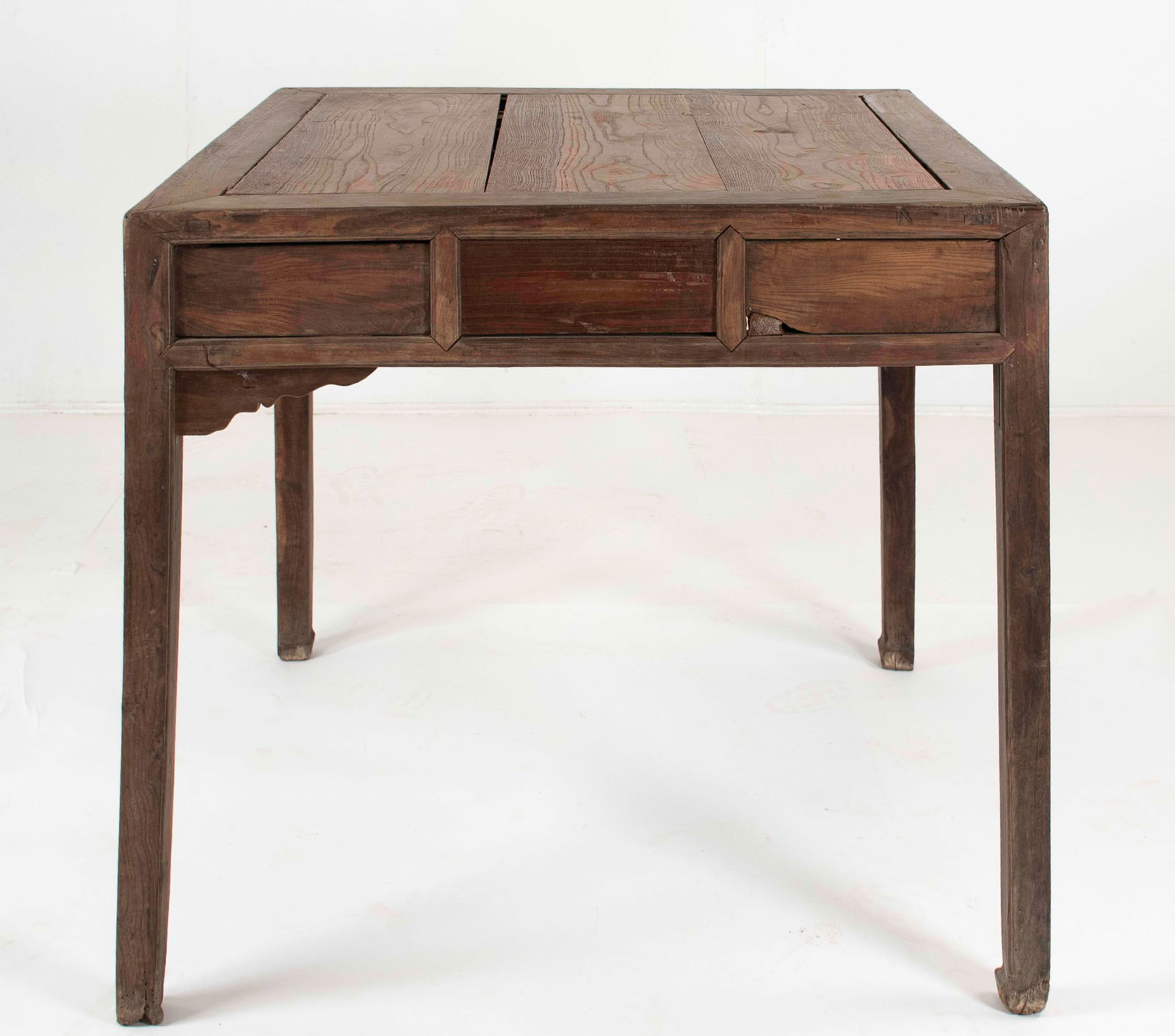 Early Asian Square Teak Table - 3