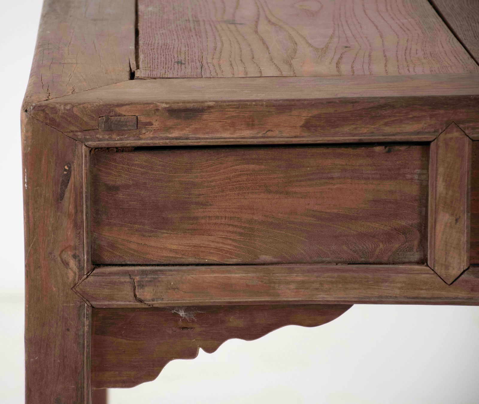 Early Asian Square Teak Table - 5