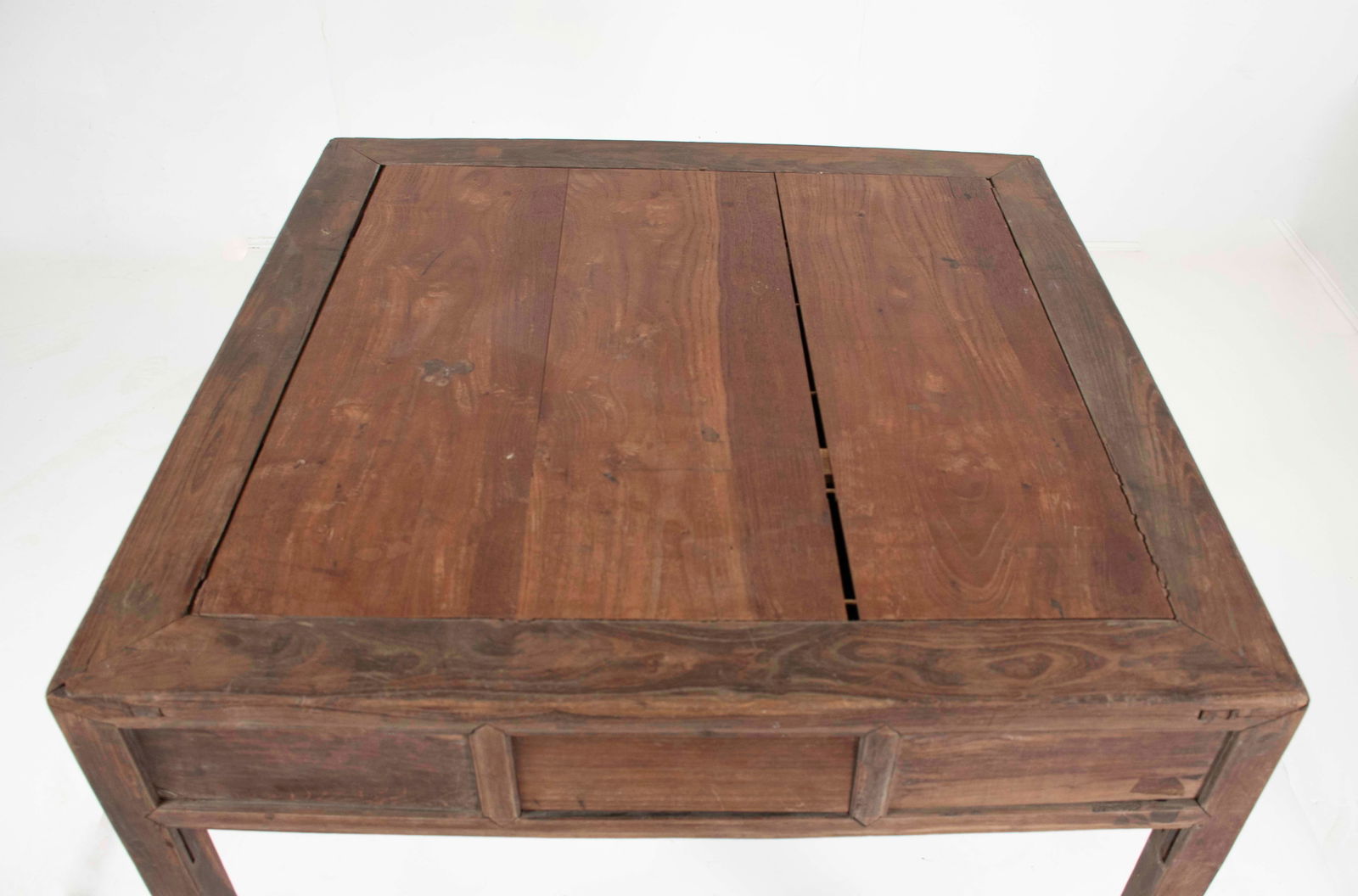 Early Asian Square Teak Table - 7
