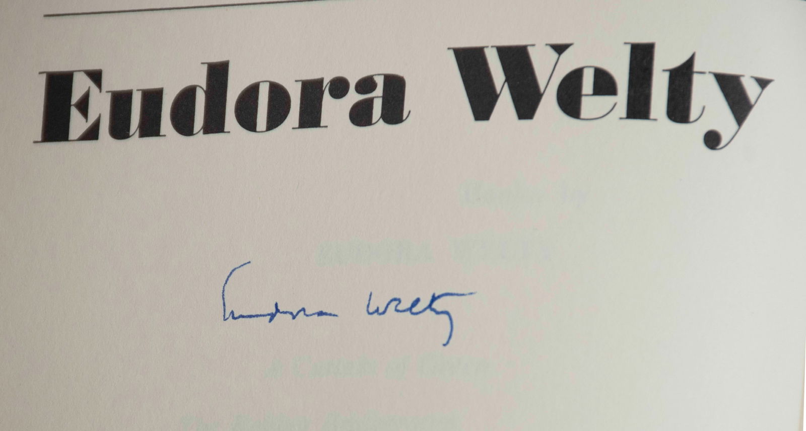 Two Eudora Welty Signed Books - 4