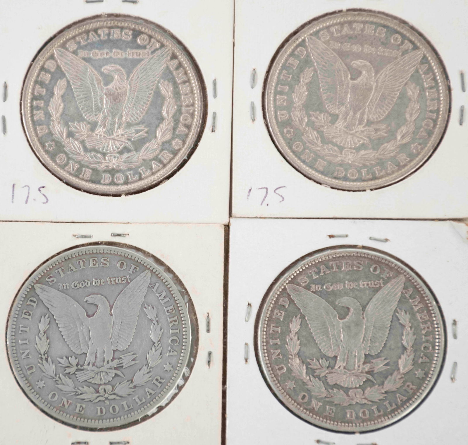 Twelve Silver Morgan Dollars - 7