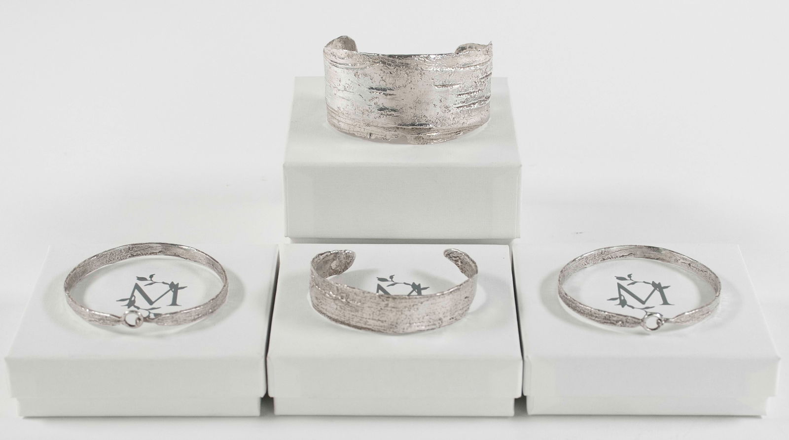 Mary Frances Maker, 4 Sterling Silver Bracelets (1 of 12)