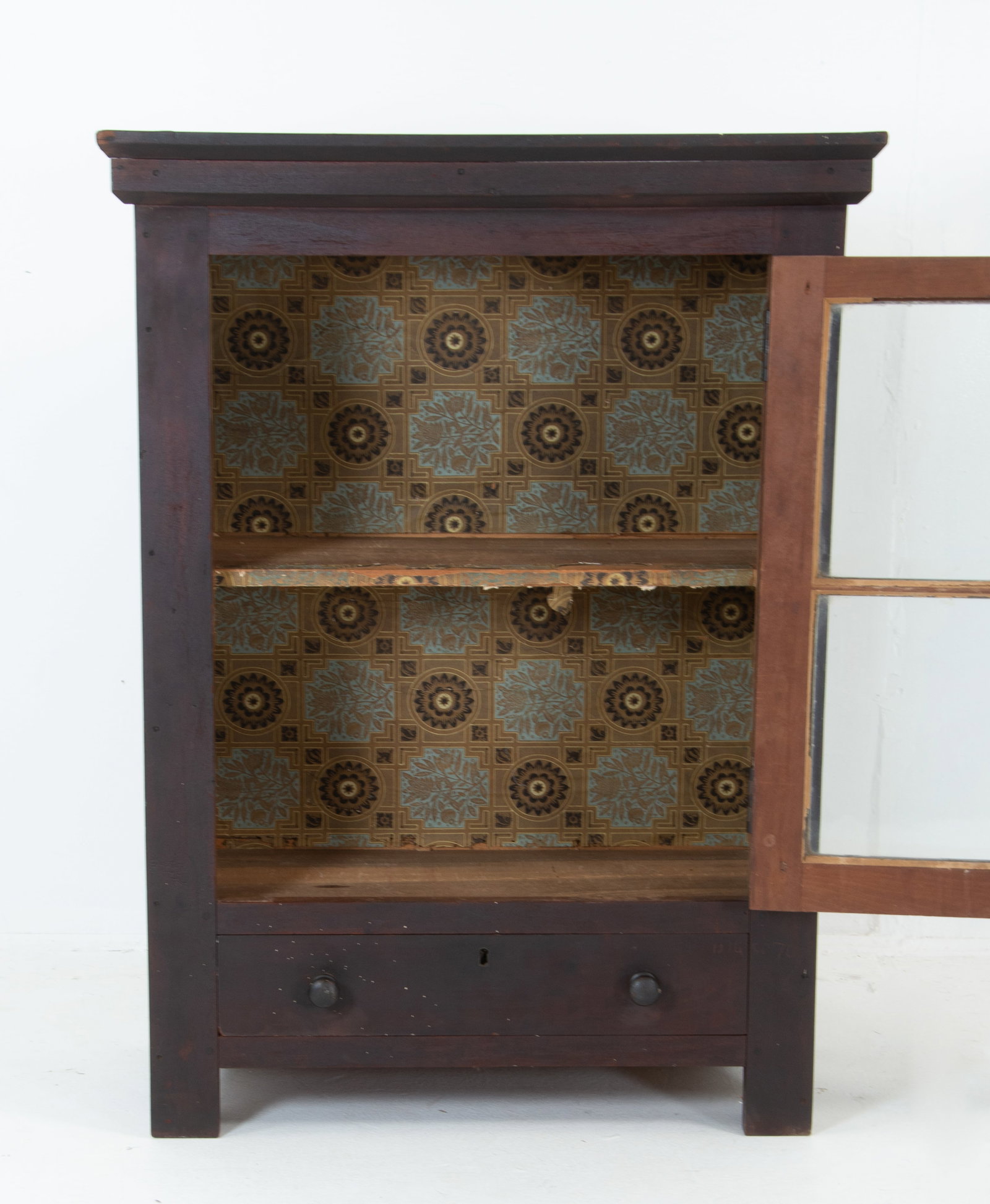 19th C. Walnut Table Top Cabinet - 4