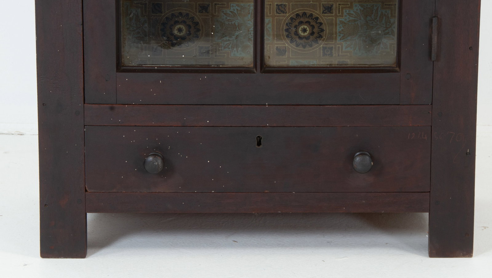 19th C. Walnut Table Top Cabinet - 6