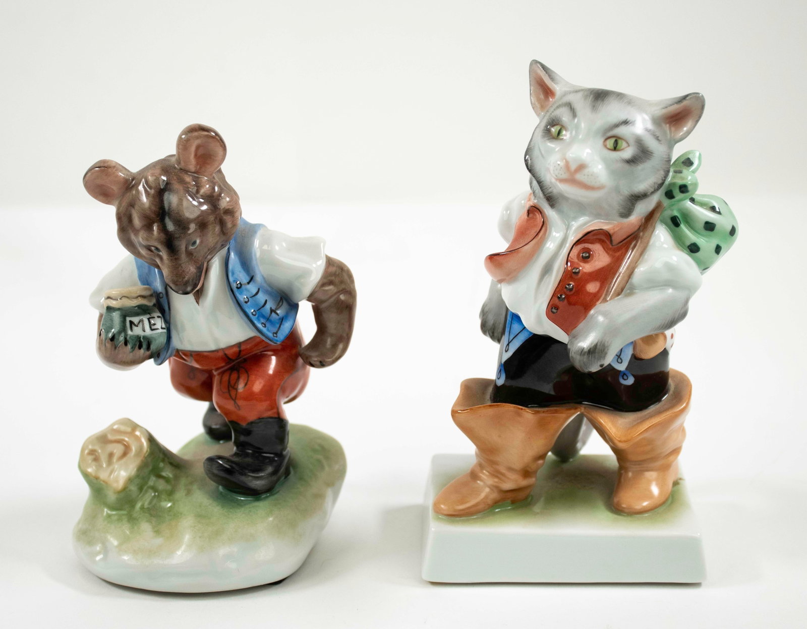 Two Herend Hand Painted Porcelain Figures (1 of 7)