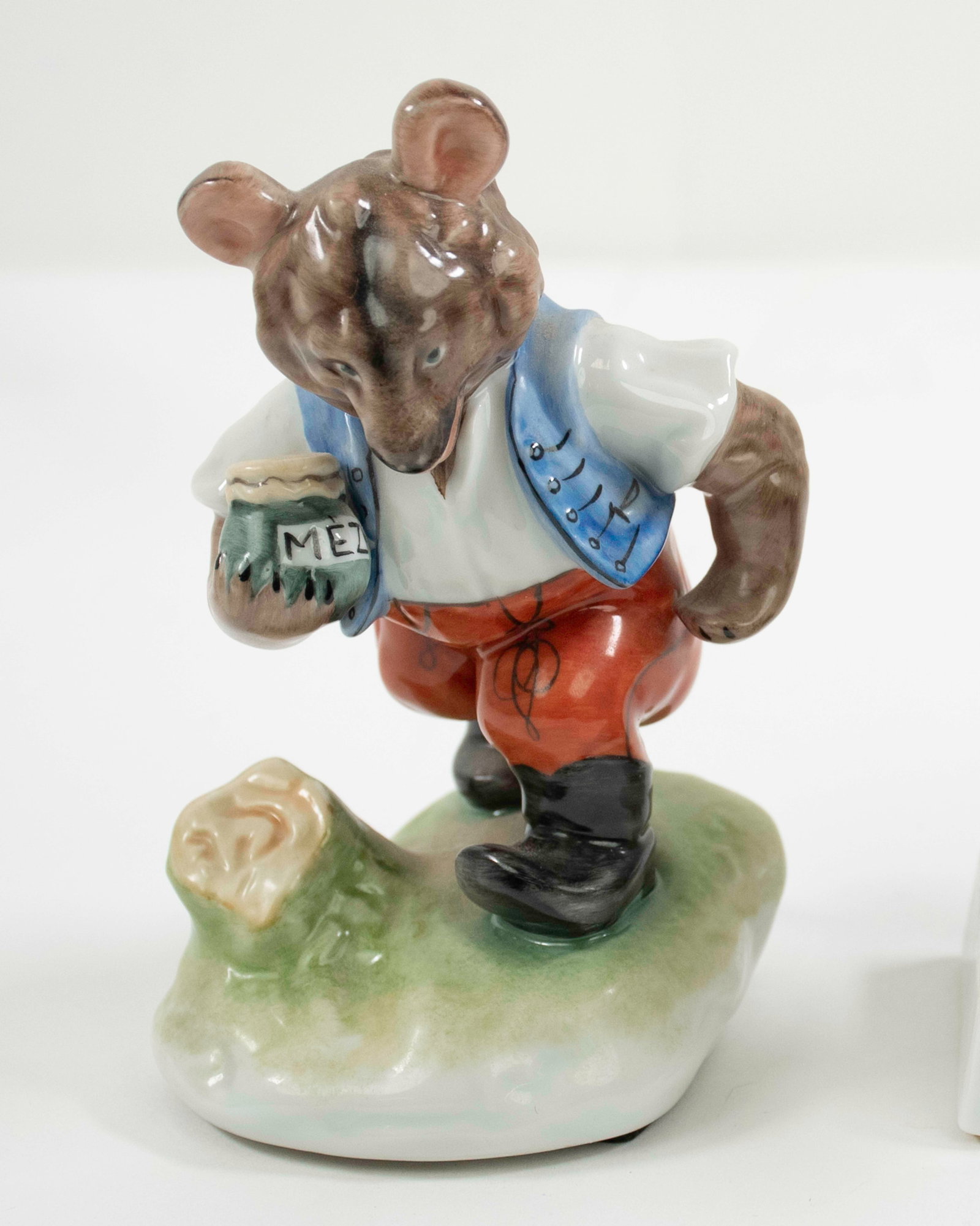 Two Herend Hand Painted Porcelain Figures - 5