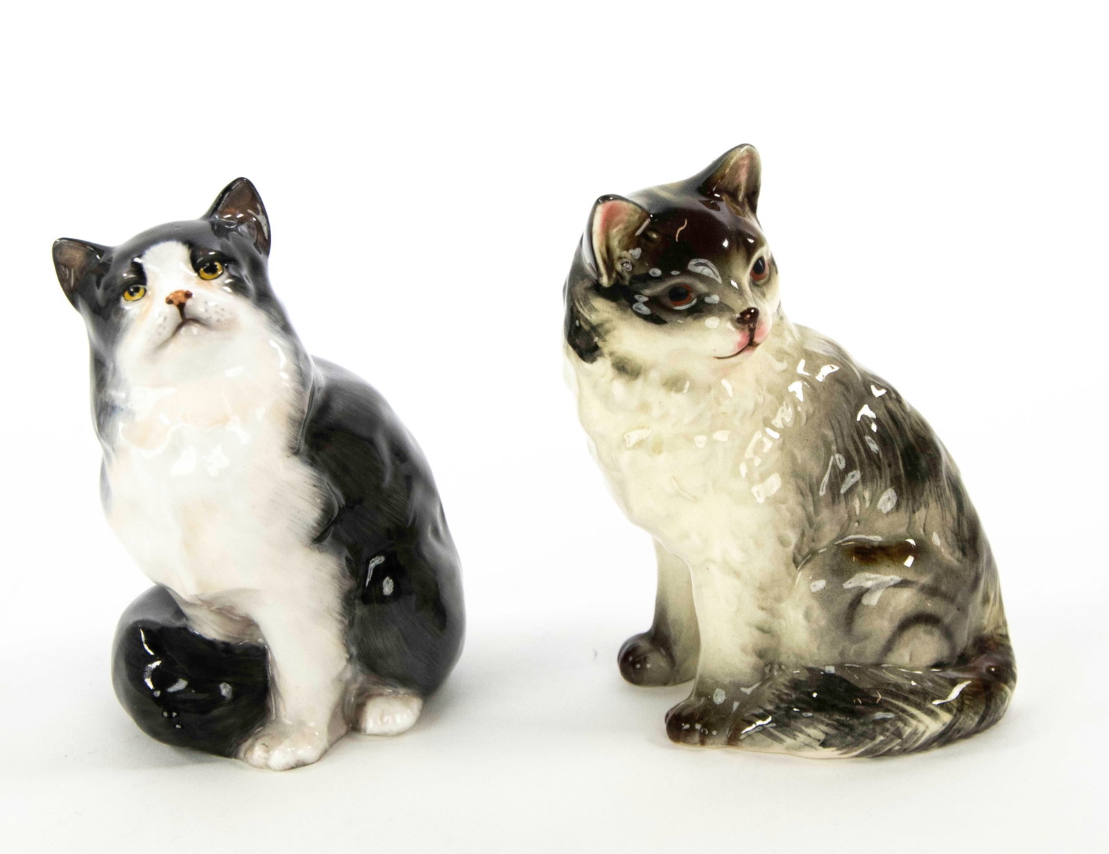 Four Porcelain Cat Figures - 4