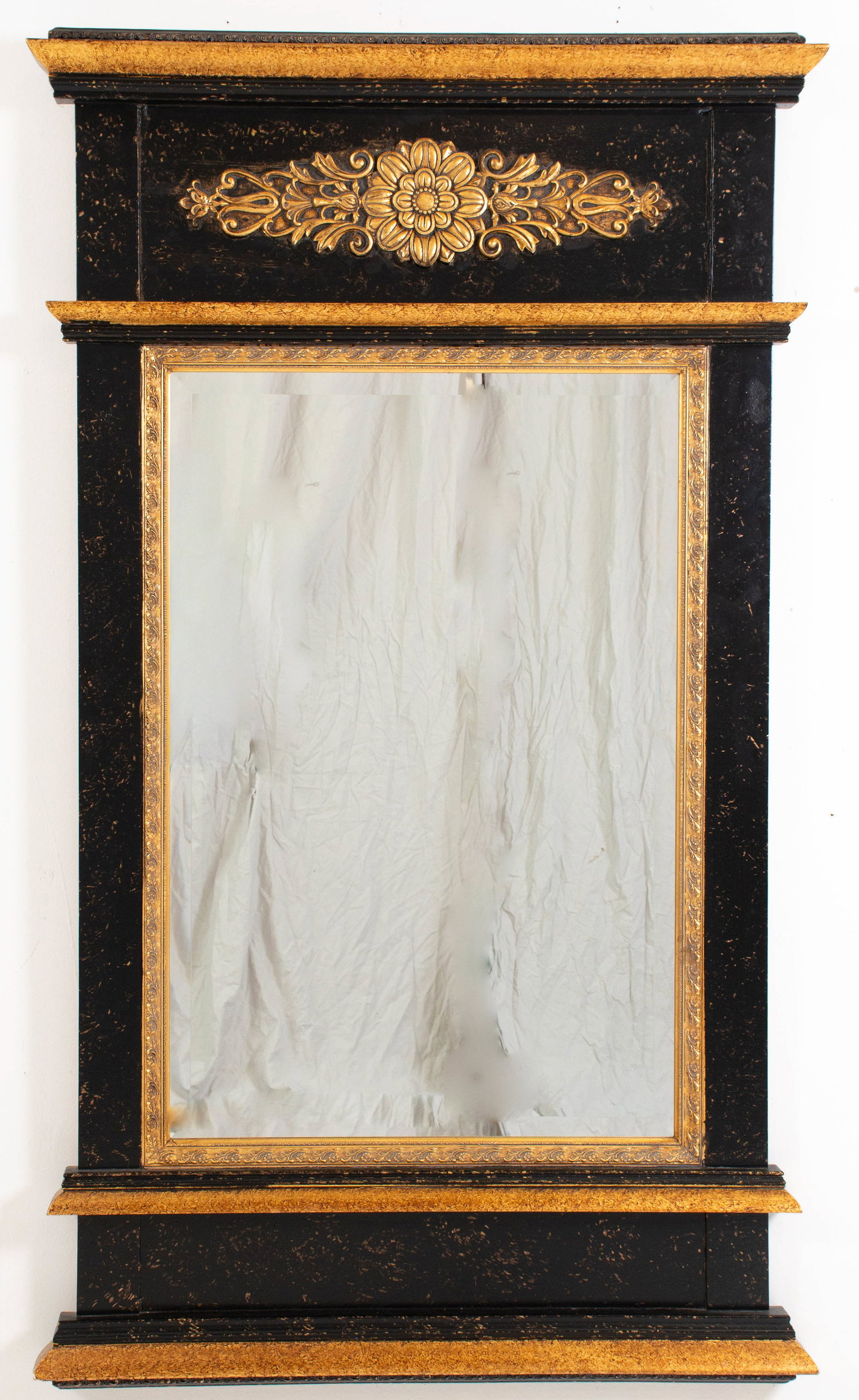 French Directoire Style Parcel Gilt Trumeau Mirro (1 of 6)