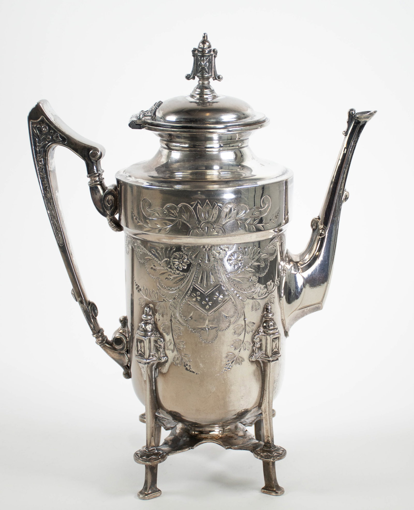 Aesthetic Movement Silver Plate Tea Service - 2