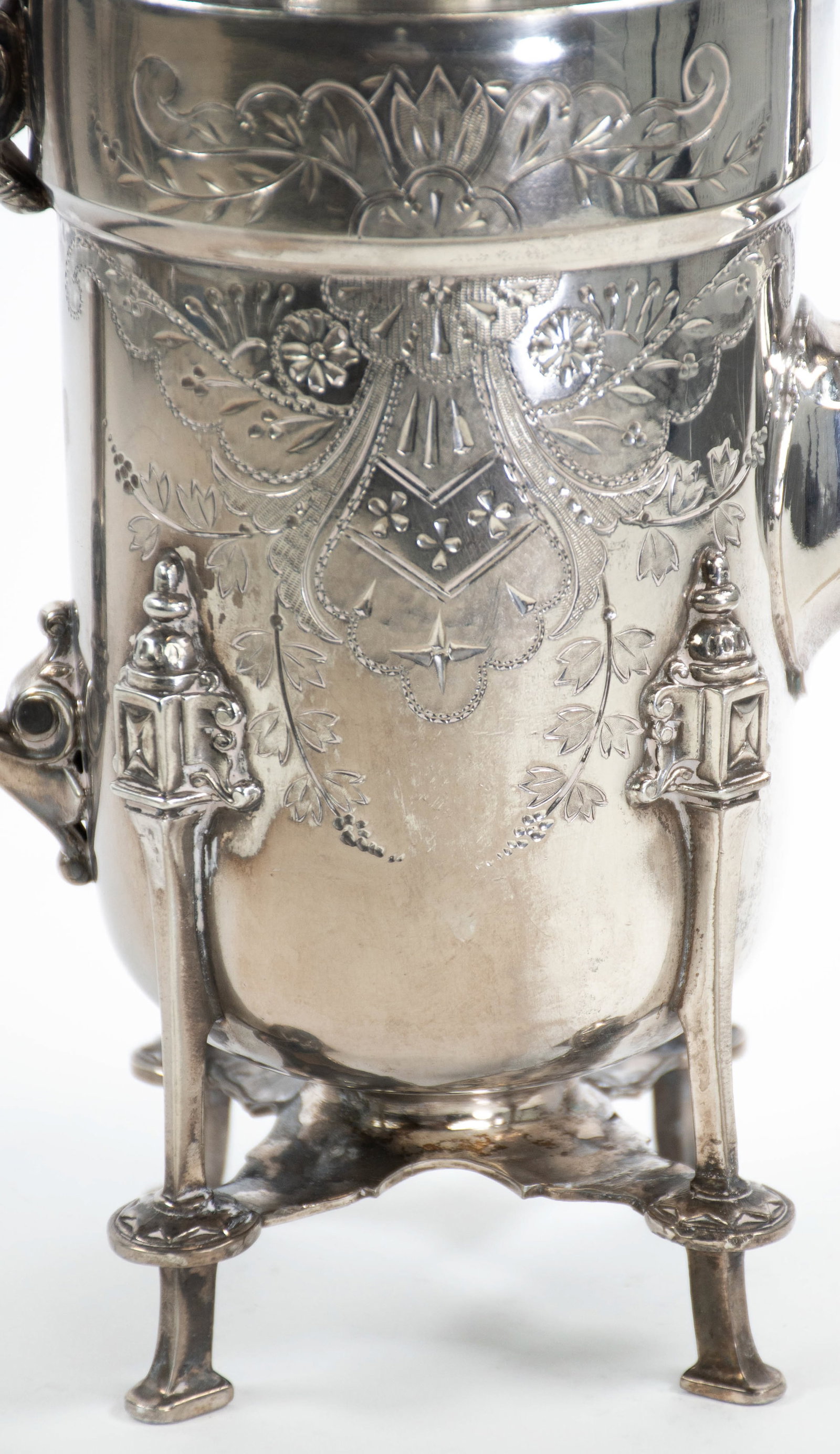 Aesthetic Movement Silver Plate Tea Service - 3