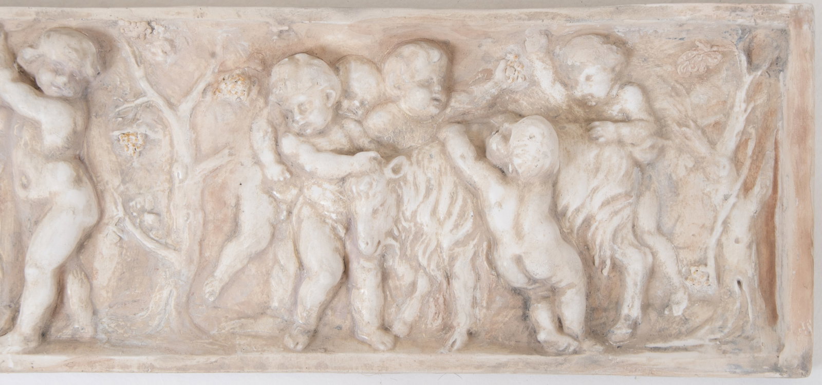 2 Neoclassical Style Cast Plaster Relief Plaques - 4