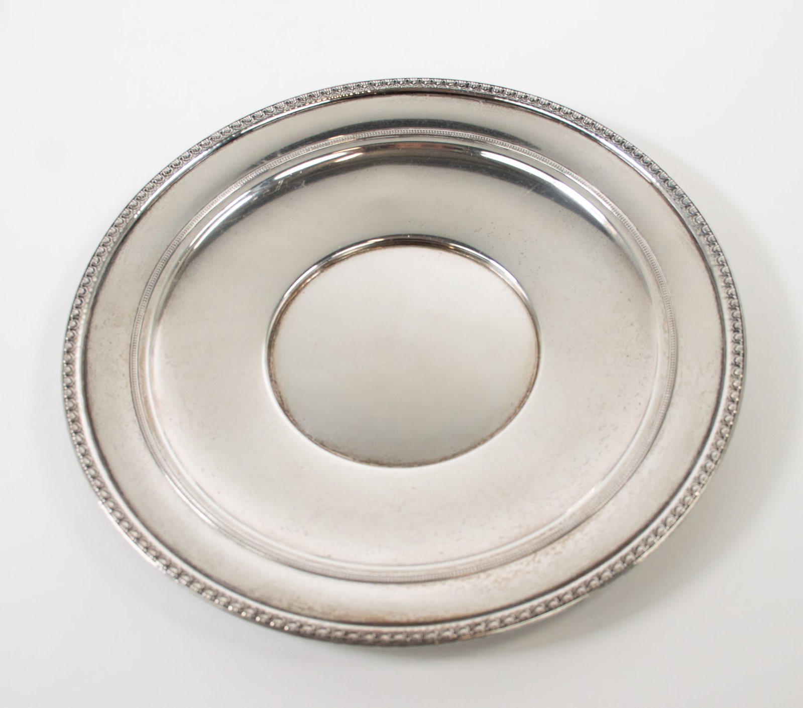 Two Round Sterling Silver Trays - 2