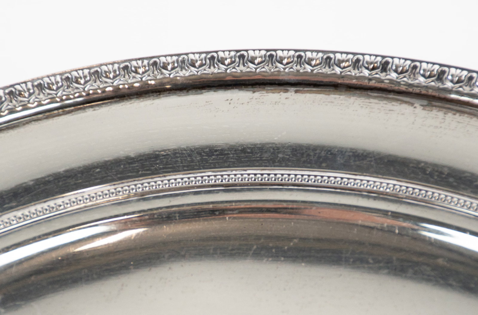 Two Round Sterling Silver Trays - 3