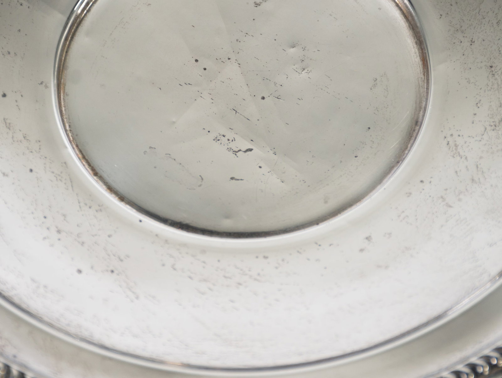 Two Round Sterling Silver Trays - 5