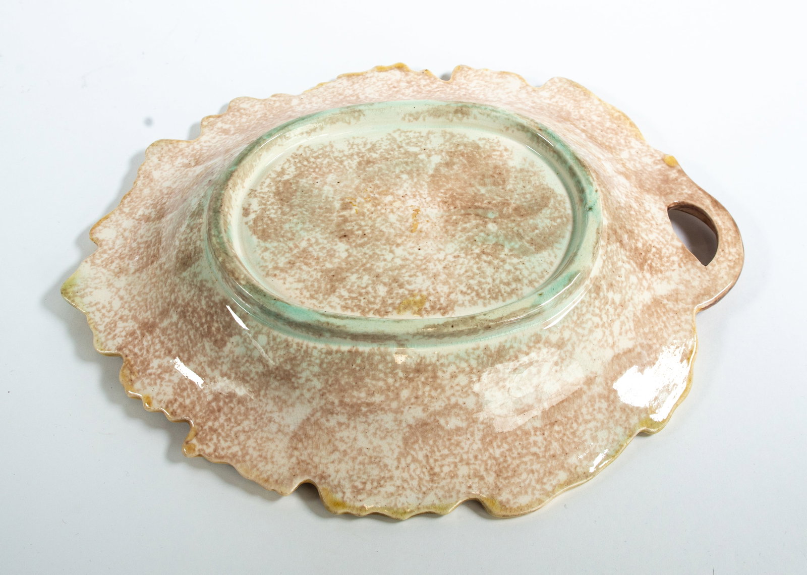 Three Majolica Leaf Form Bread Trays - 9