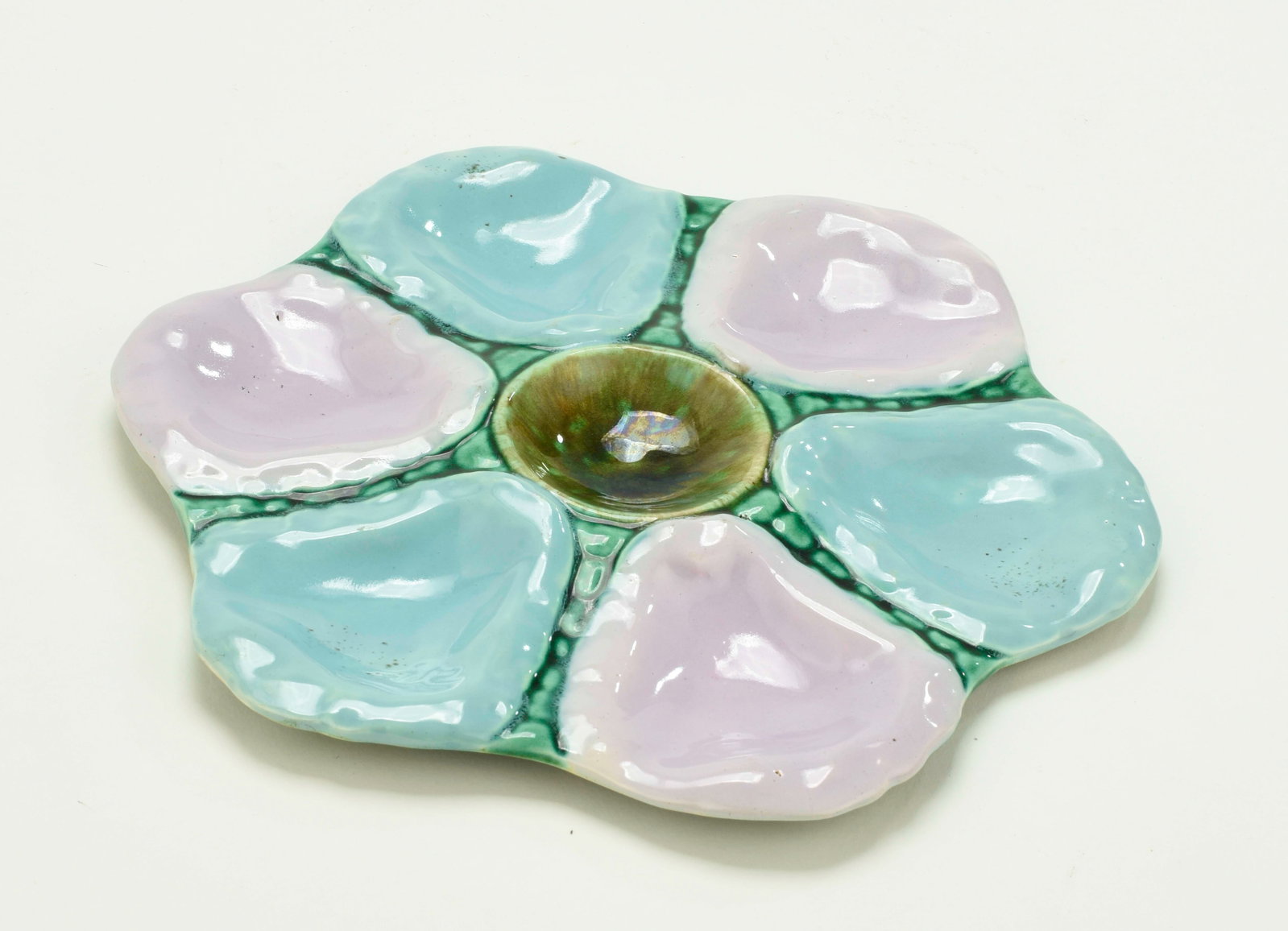 Majolica Oyster Plate - 2