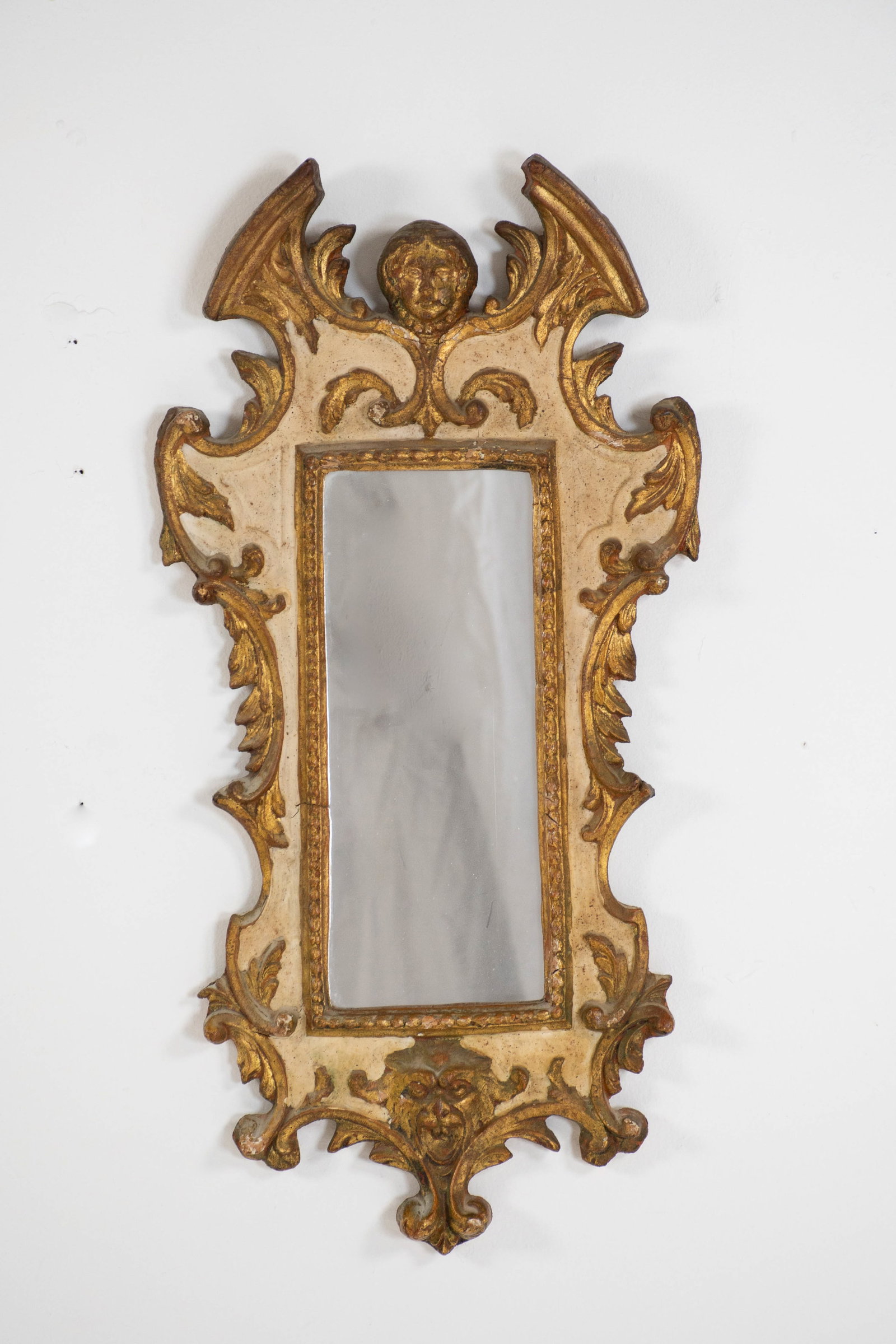 Italian Baroque Style Parcel-Gilt Wooden Mirror (1 of 4)