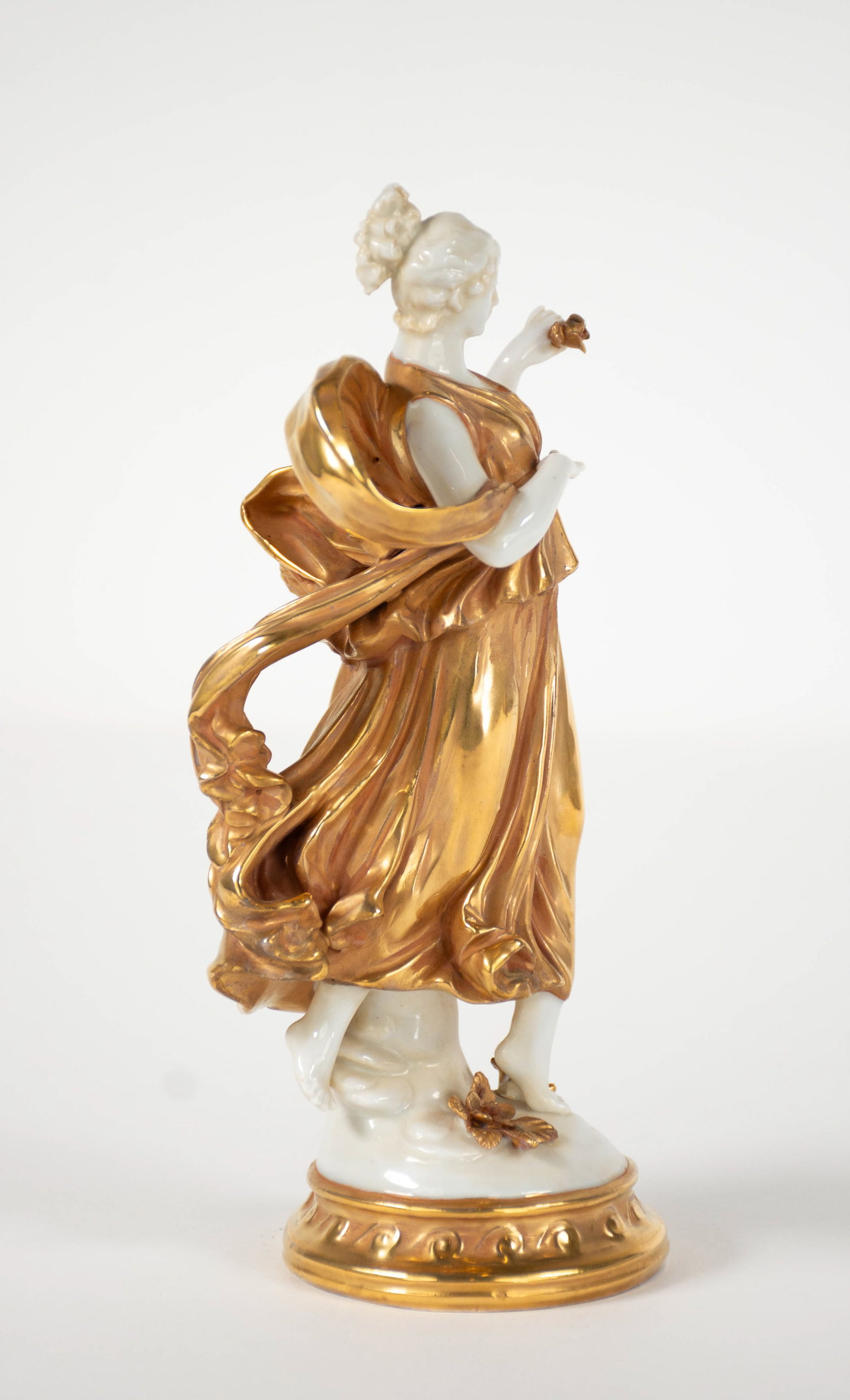 Capodimonte Gilt Porcelain Dancer - 2