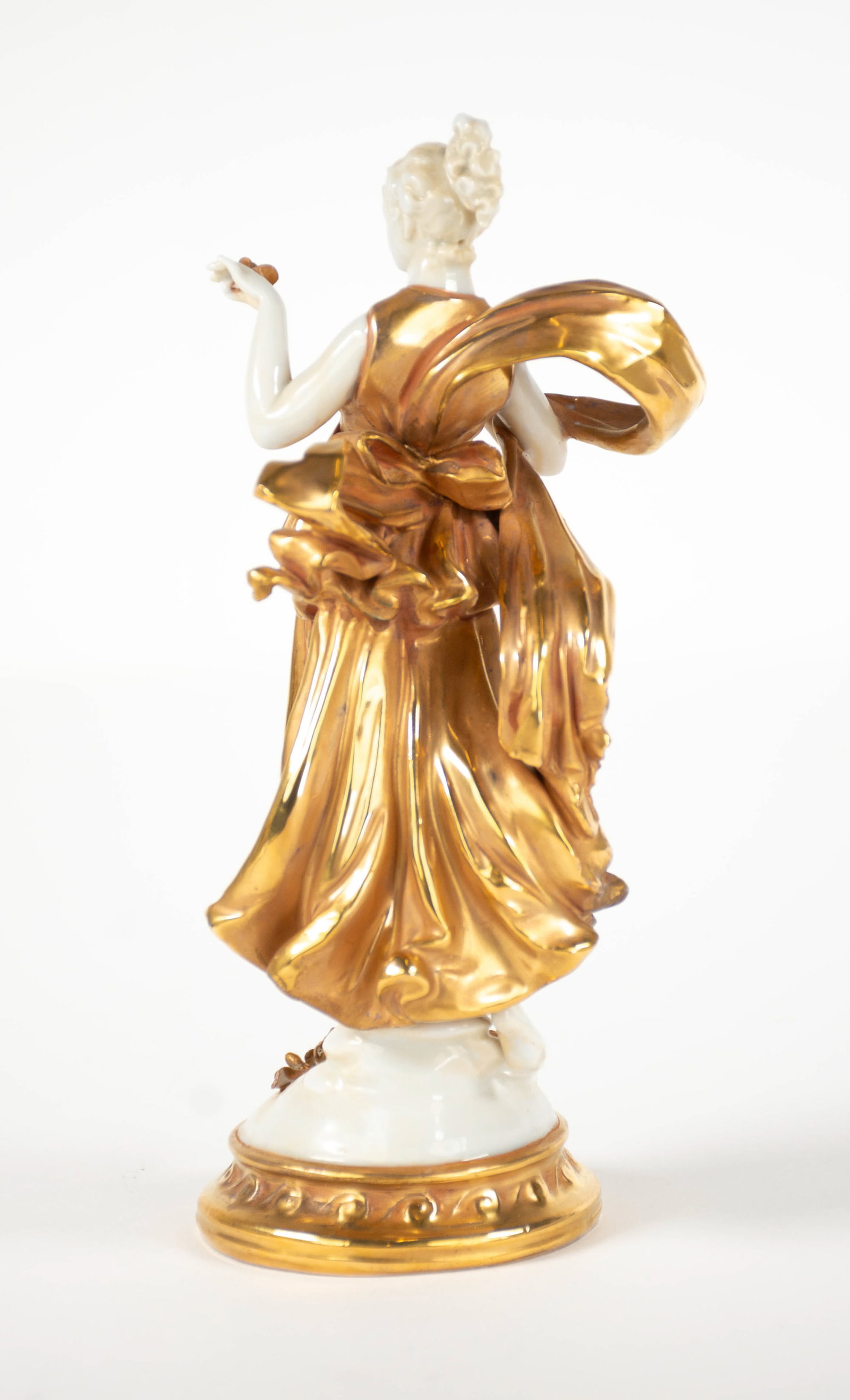 Capodimonte Gilt Porcelain Dancer - 3