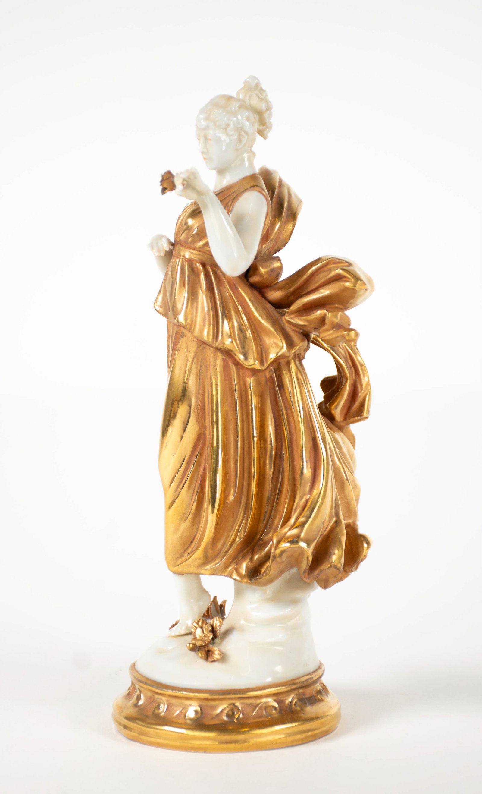 Capodimonte Gilt Porcelain Dancer - 4