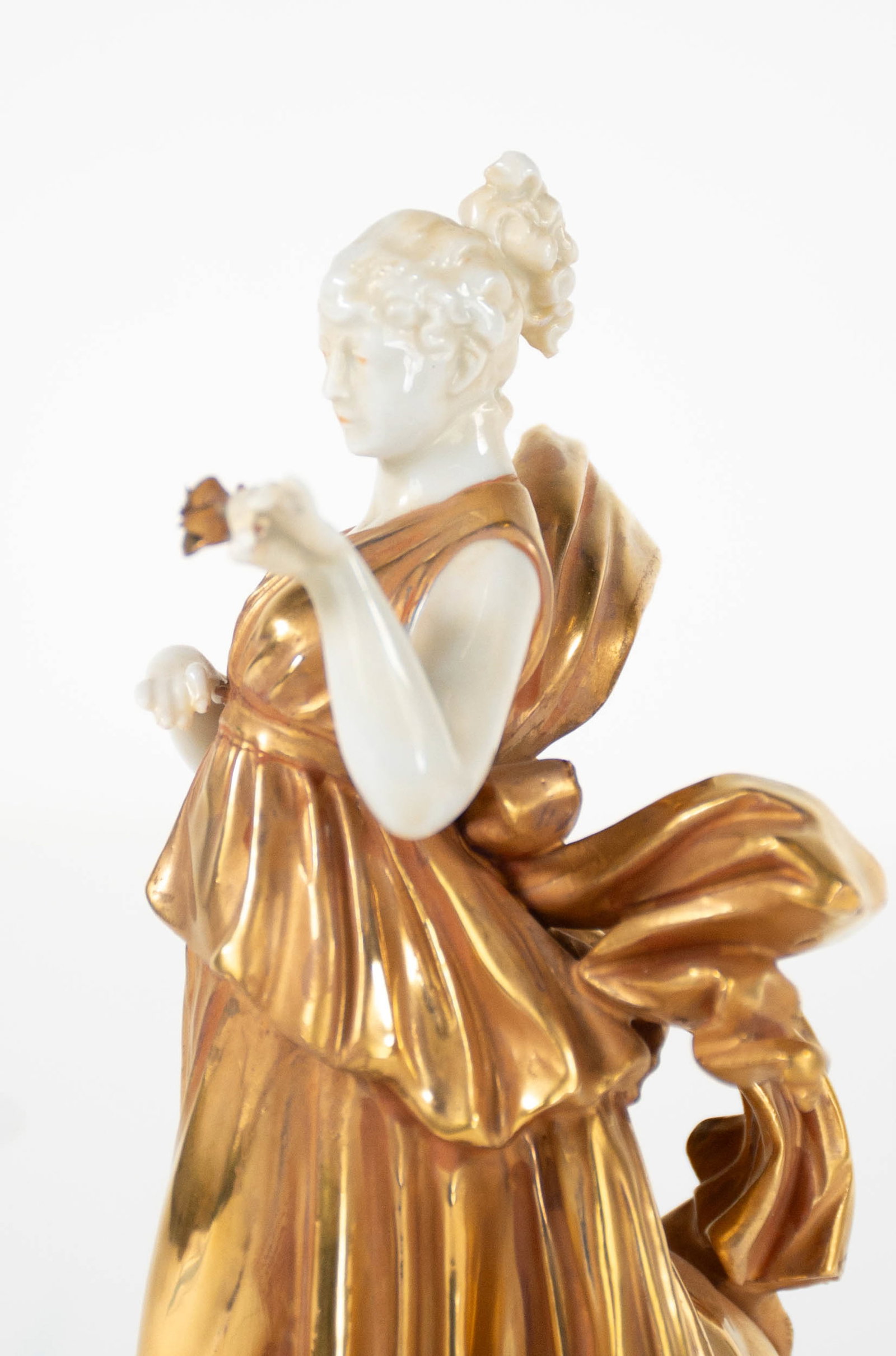 Capodimonte Gilt Porcelain Dancer - 5