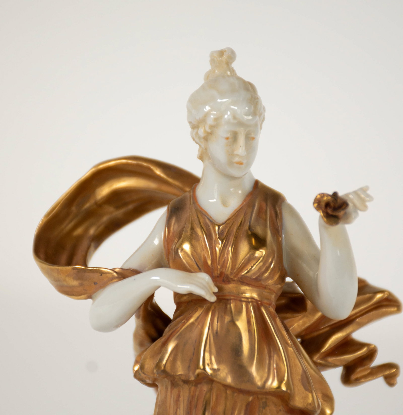Capodimonte Gilt Porcelain Dancer - 6