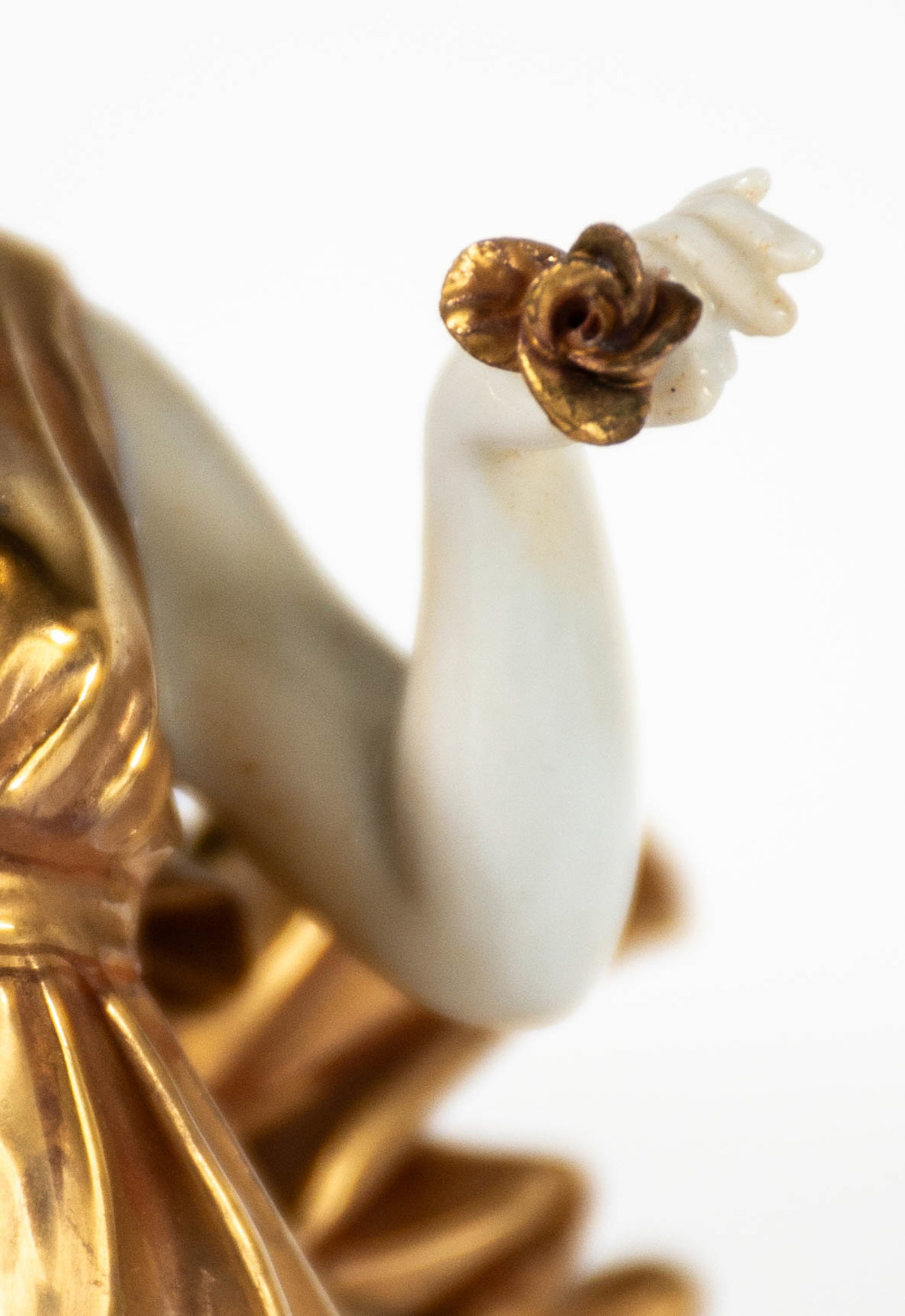 Capodimonte Gilt Porcelain Dancer - 7