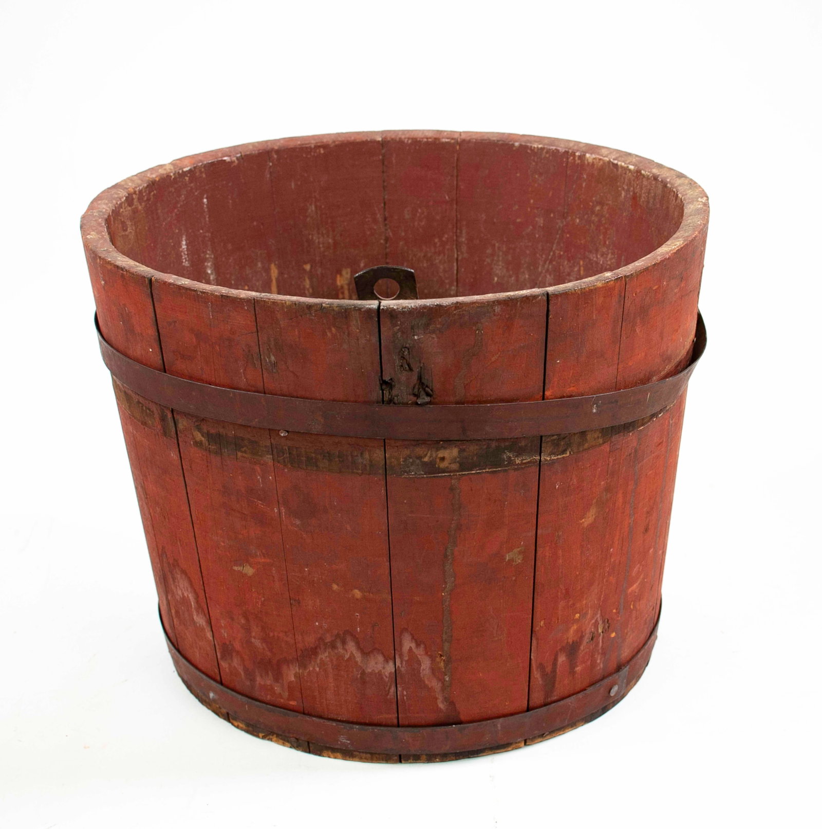 Two Red-Painted Wooden Sap Buckets - 3