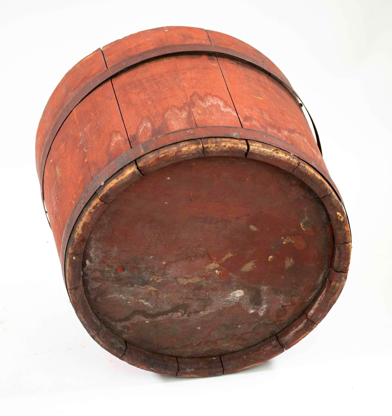 Two Red-Painted Wooden Sap Buckets - 5