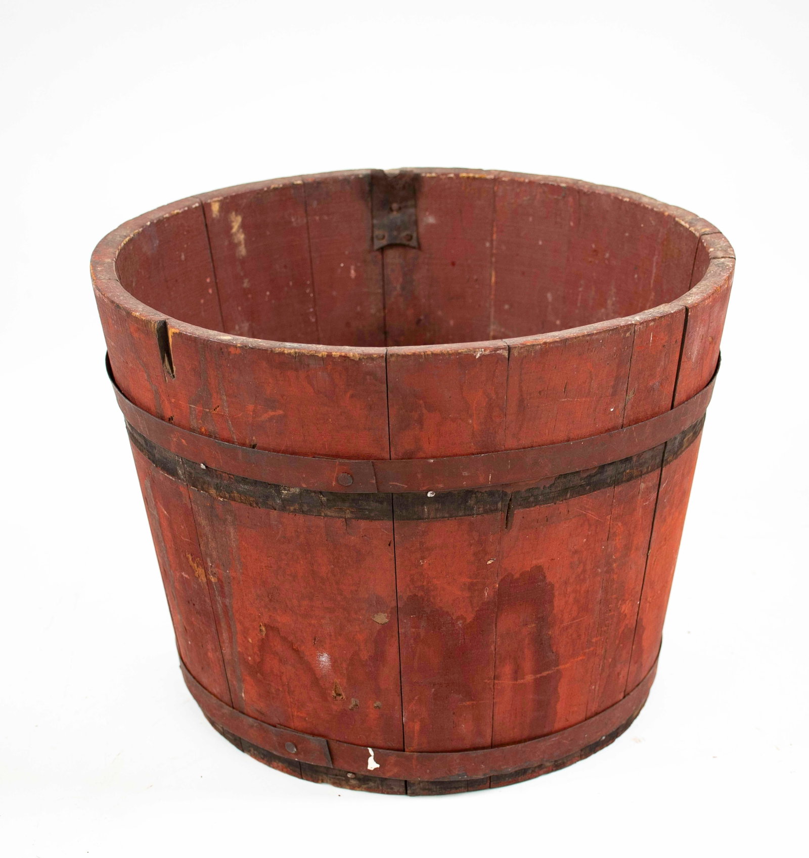 Two Red-Painted Wooden Sap Buckets - 6
