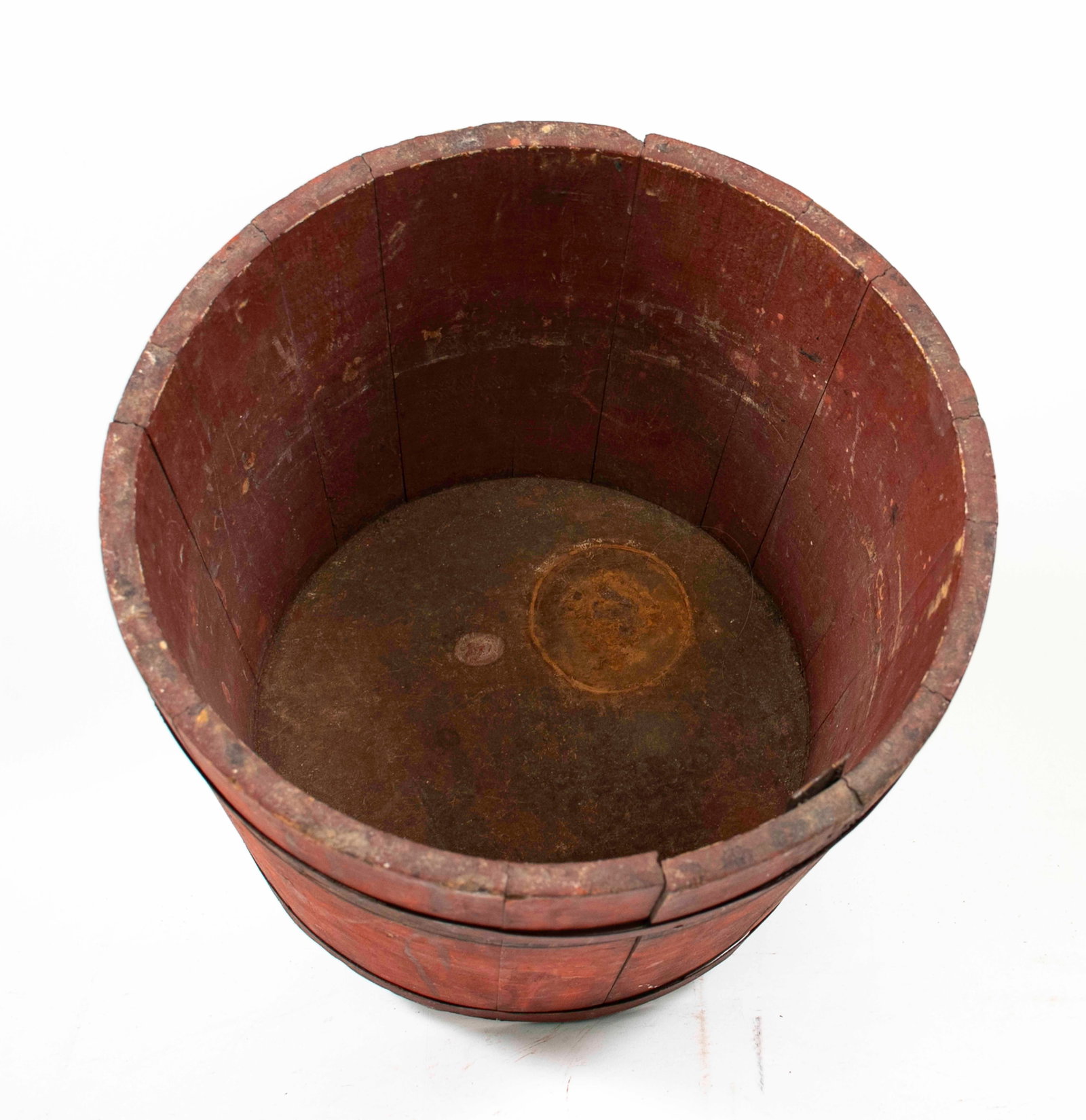 Two Red-Painted Wooden Sap Buckets - 7
