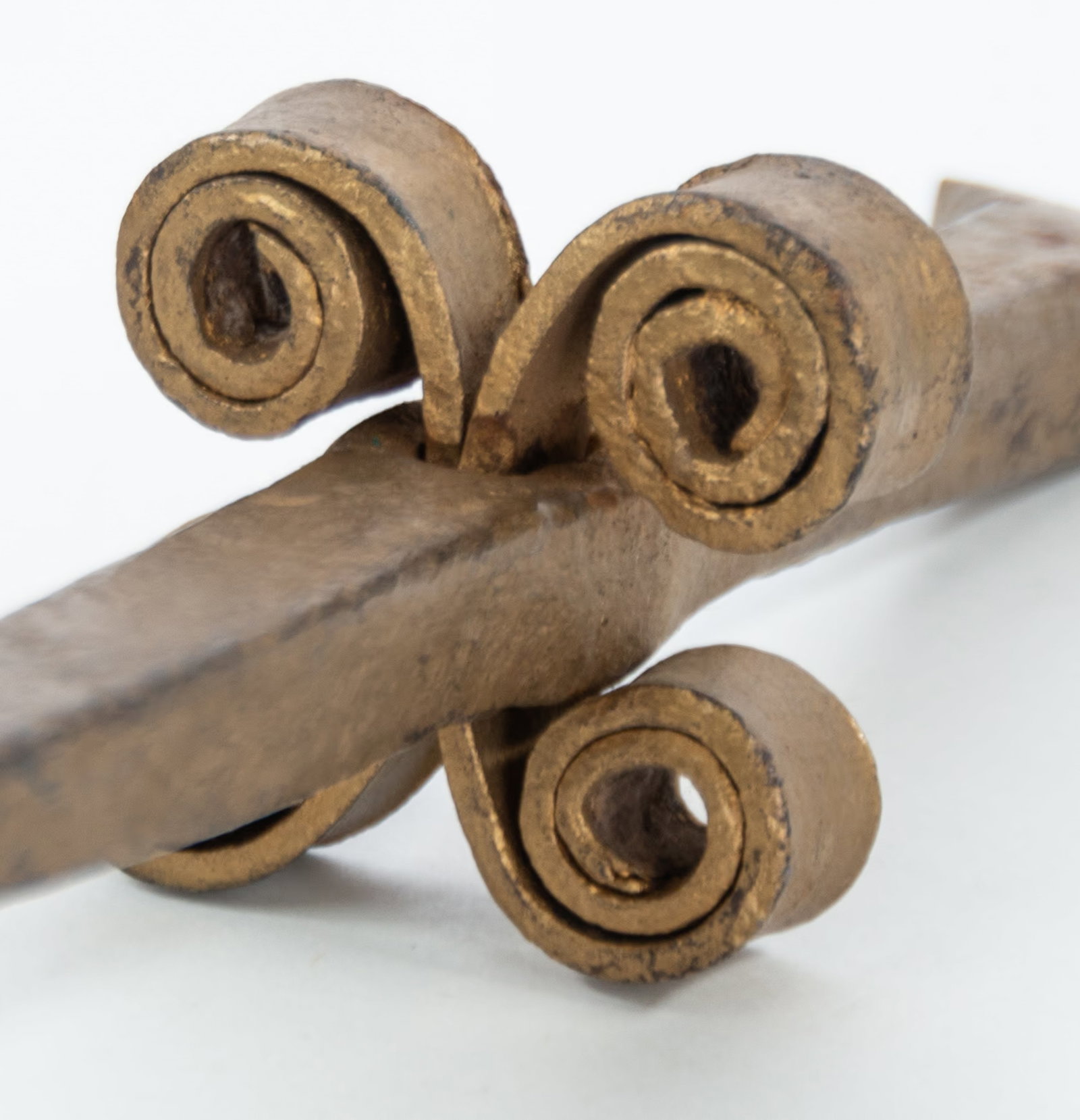 Early Hand Forged Iron Denglestock - 3