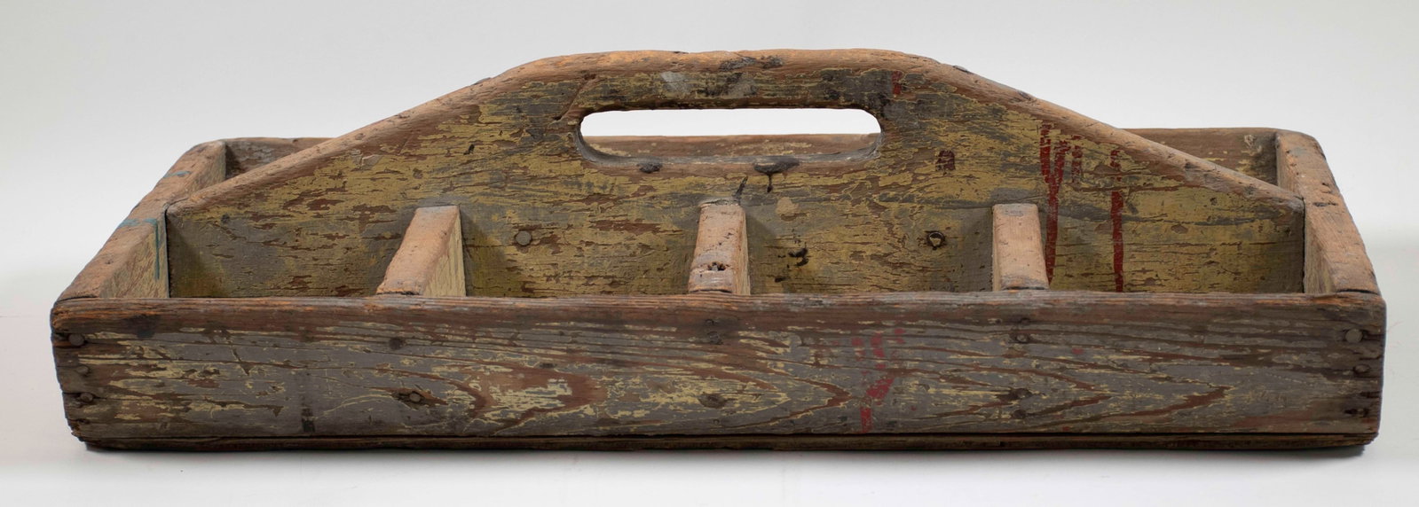 Painted Wooden Toolbox - 2
