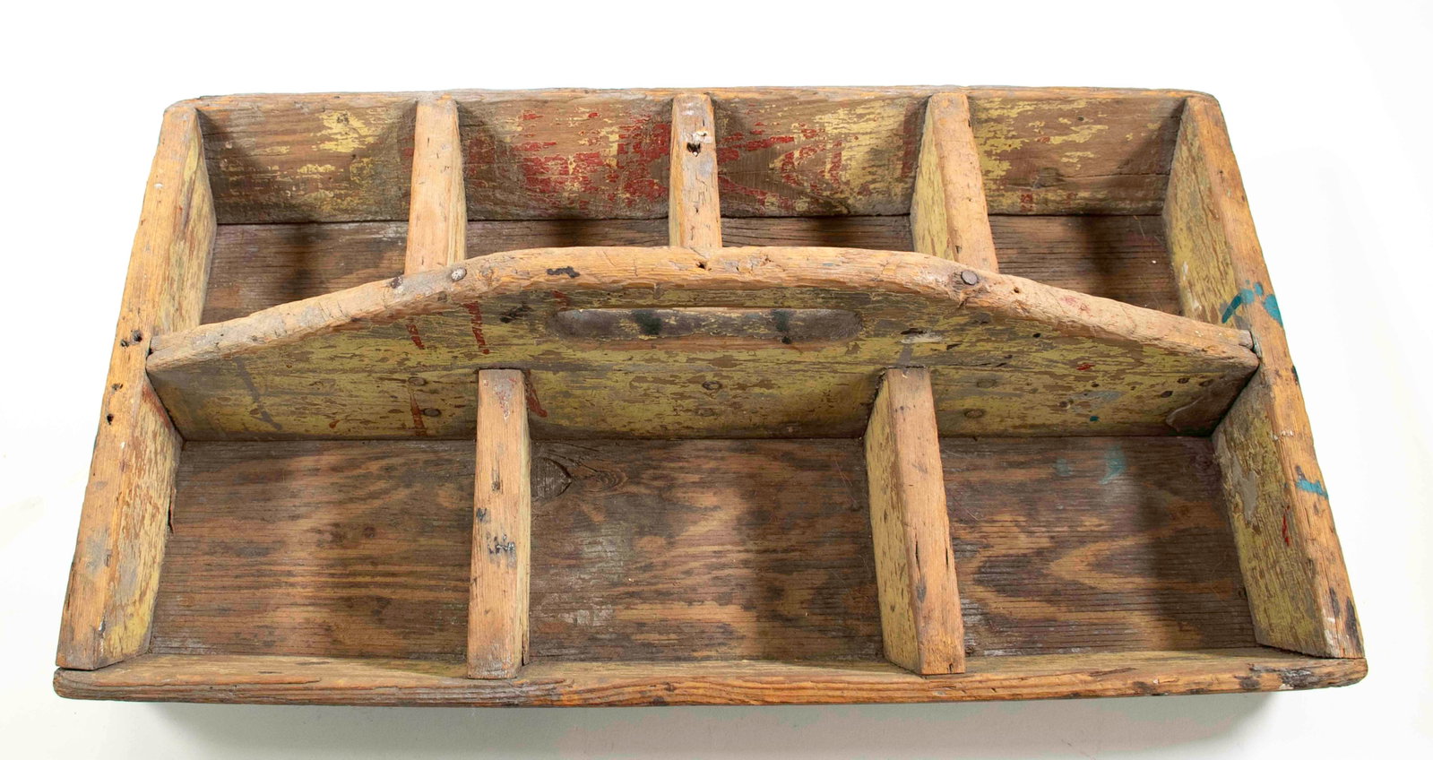 Painted Wooden Toolbox - 4