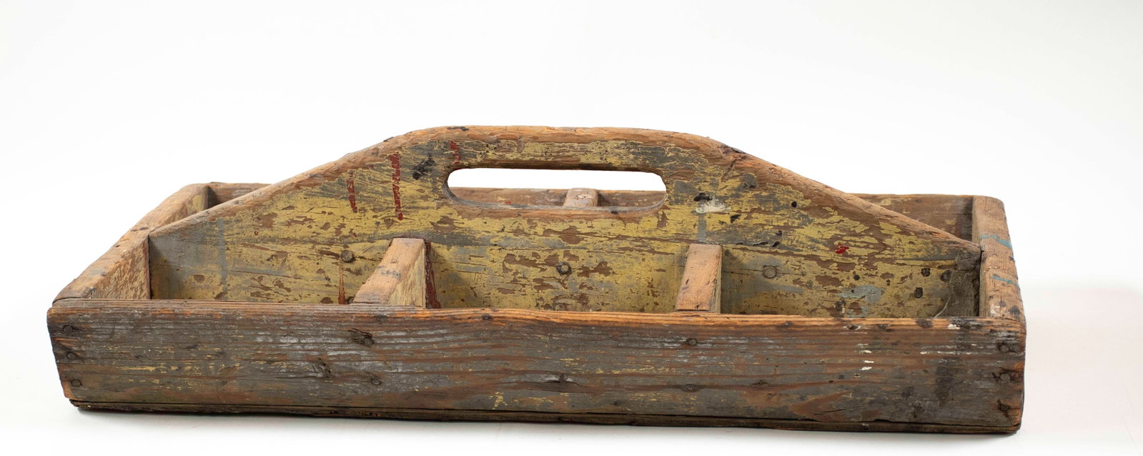 Painted Wooden Toolbox - 6