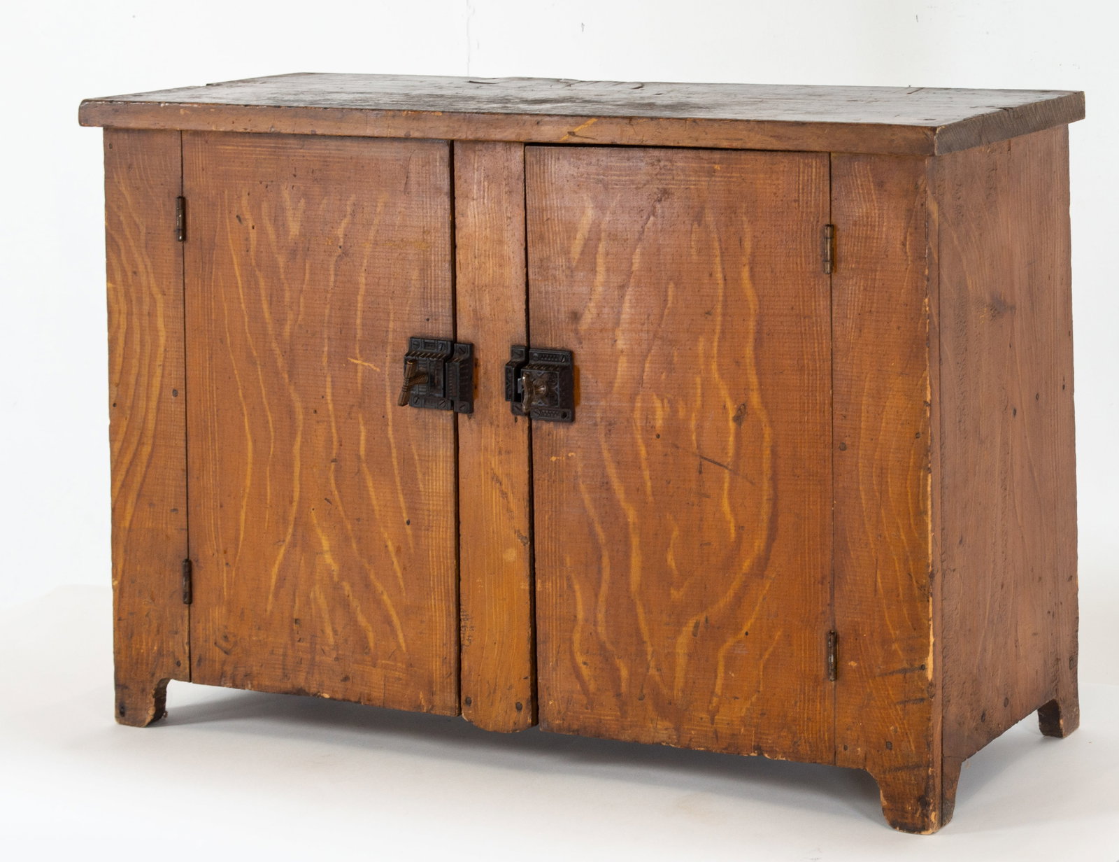 Grain Painted Pine Table Top Cabinet - 2