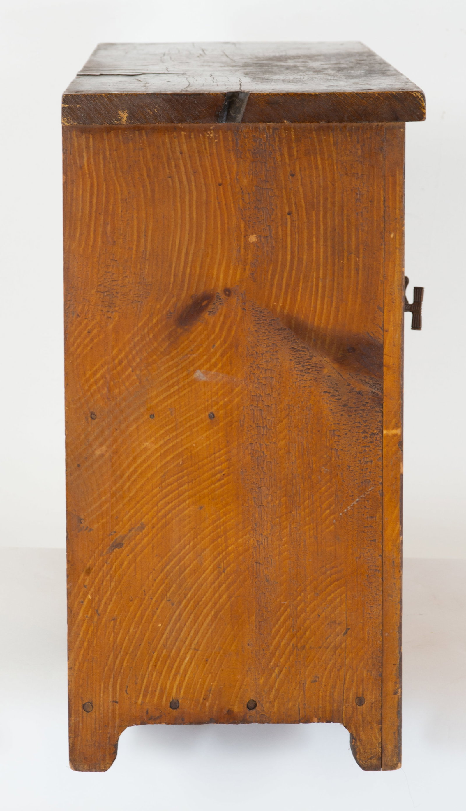Grain Painted Pine Table Top Cabinet - 4