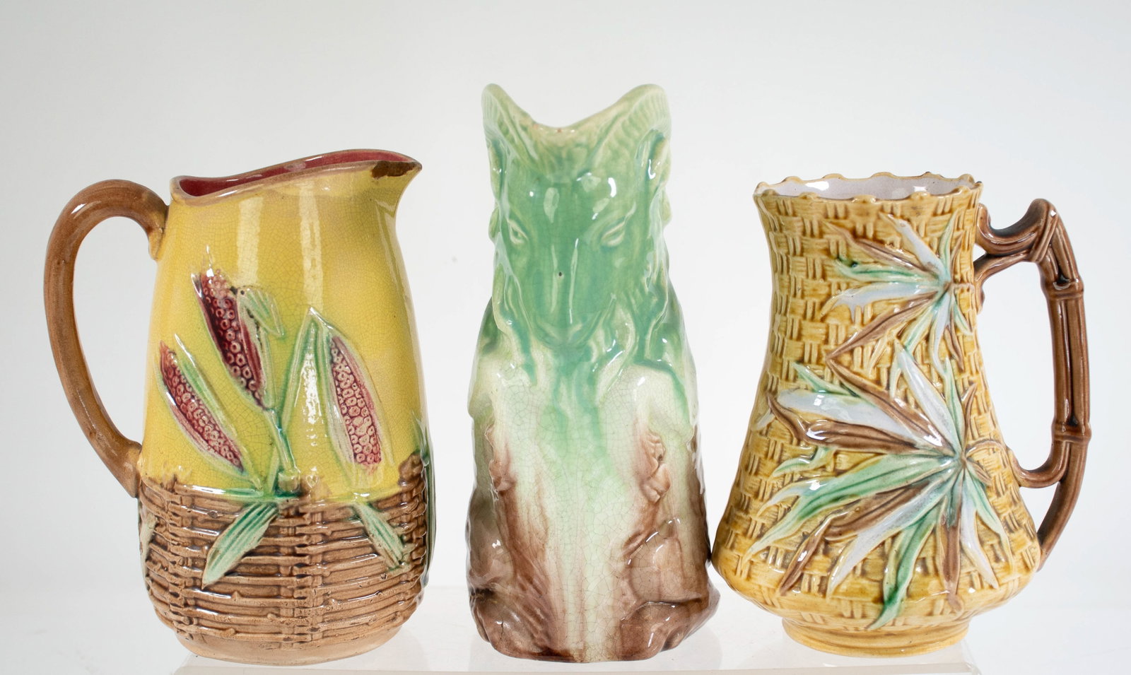 Three Majolica Pitchers (1 of 11)