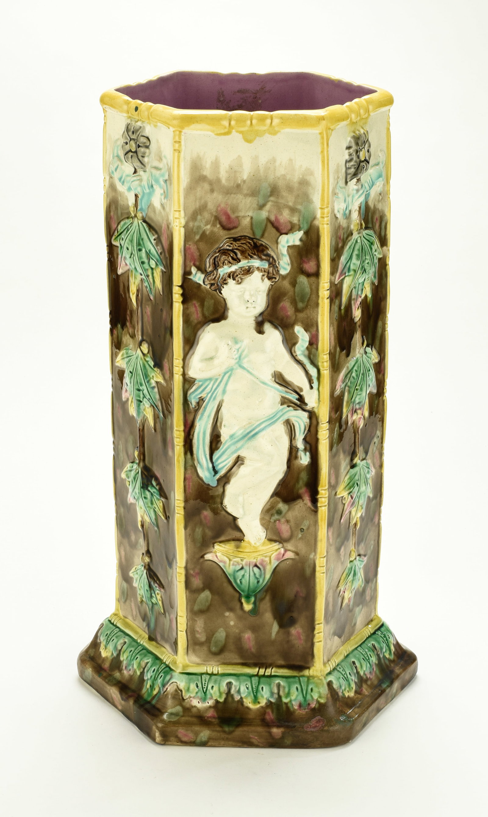English Majolica Umbrella Stand (1 of 5)