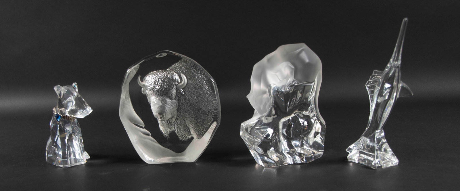 Four Crystal Animal Figures, Various Makers (1 of 11)