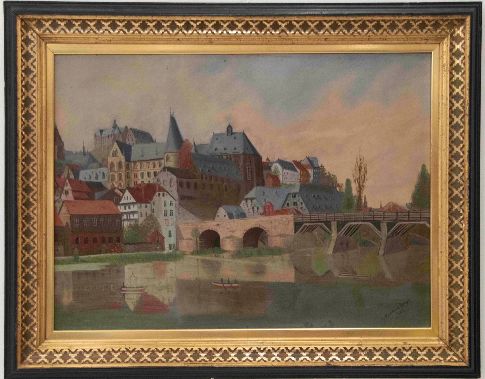 Friederich Reidt, Dated 1889 Oil on Board (1 of 7)
